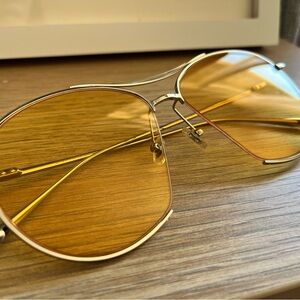 Stylish Yellow Aviator Sunglasses